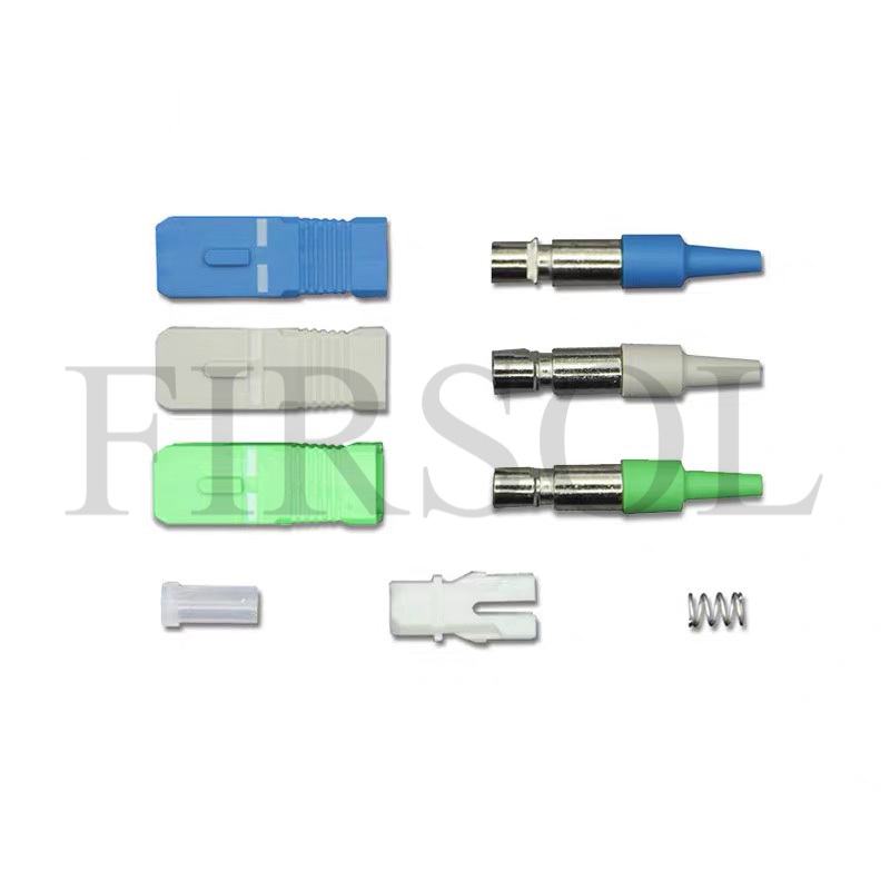 Single Mode/Multimode SC Fiber Optic Connector Components