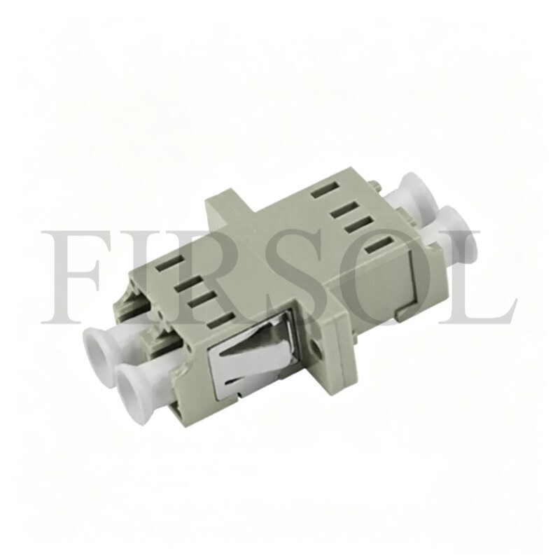 OM1 Multimode Duplex LC/UPC To LC/UPC SC Footprint Fiber Adapter With Flange