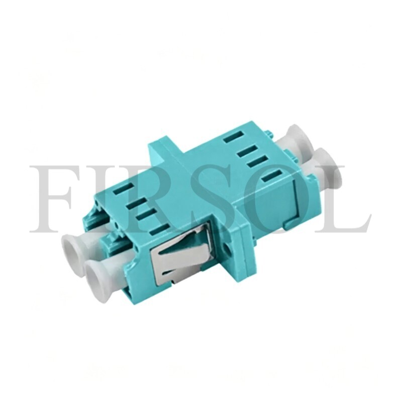 OM3 Multimode Duplex LC/UPC To LC/UPC SC Footprint Fiber Adapter With Flange