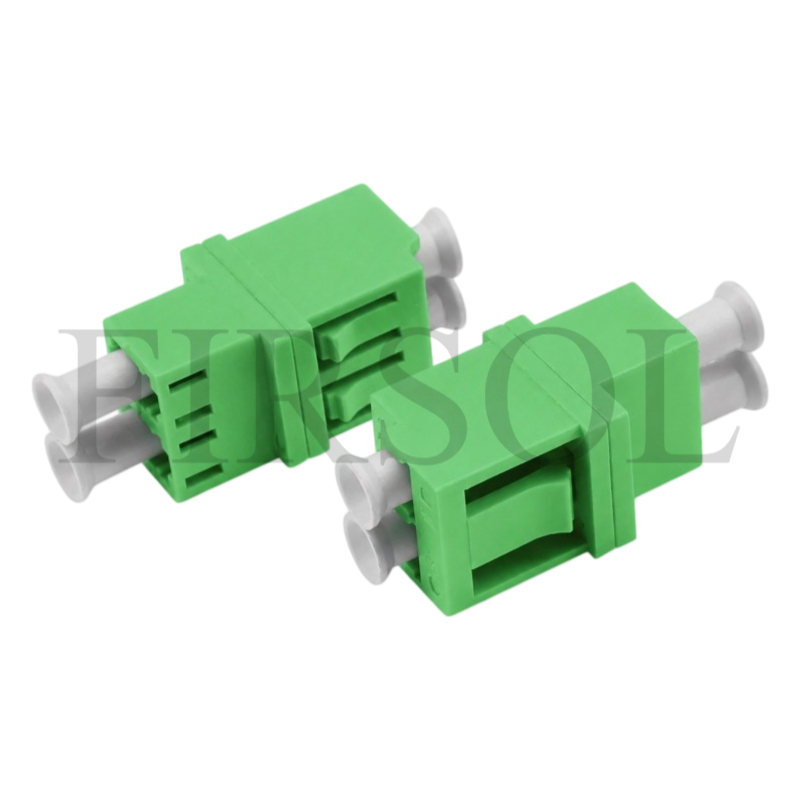 OS2 Single Mode Duplex LC/APC To LC/APC Fiber Adapter Without Flange