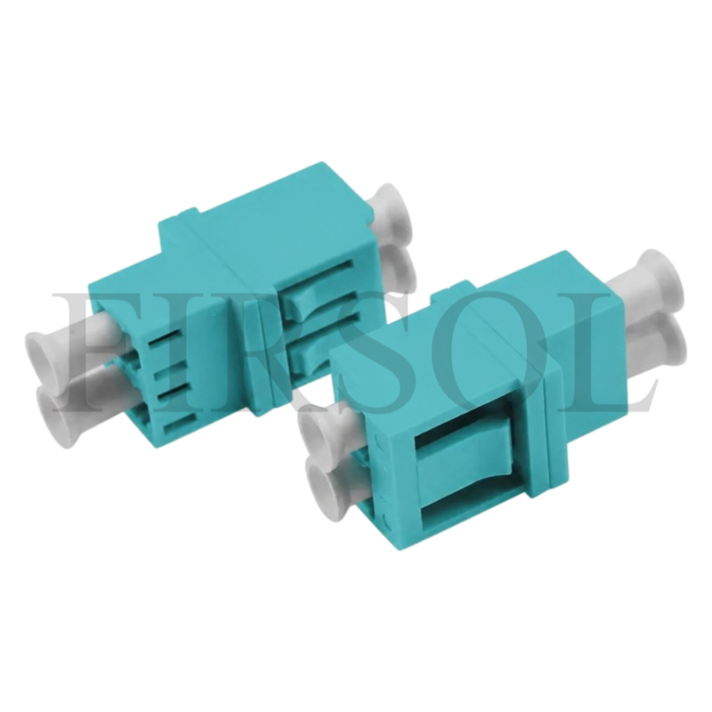 OM3 Multimode Duplex LC/UPC To LC/UPC Fiber Adapter Without Flange