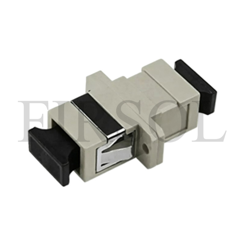 OM2 Multimode Simplex SC/UPC To SC/UPC Fiber Adapter With Flange