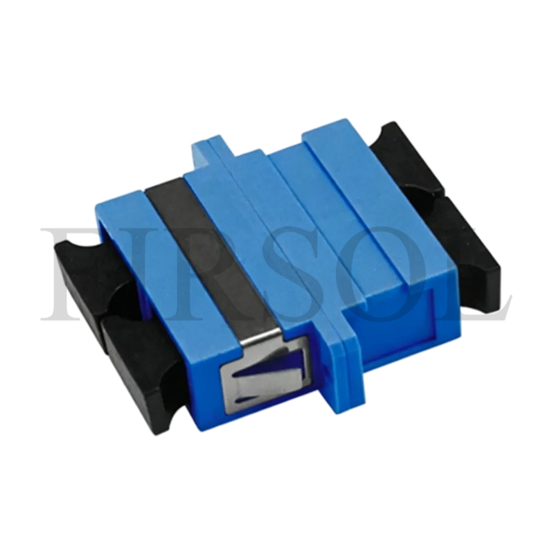 OS2 Single Mode Duplex SC/UPC To SC/UPC Fiber Adapter With Flange
