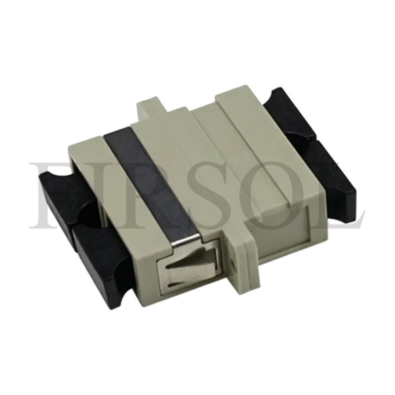 OM2 Multimode Duplex SC/UPC To SC/UPC Fiber Adapter With Flange