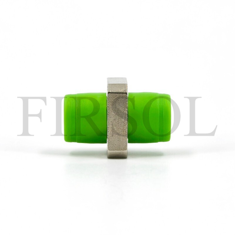 OS2 Single Mode Simplex FC/APC To FC/APC Square Solid Type One Piece Metal Fiber Adapter - image 4