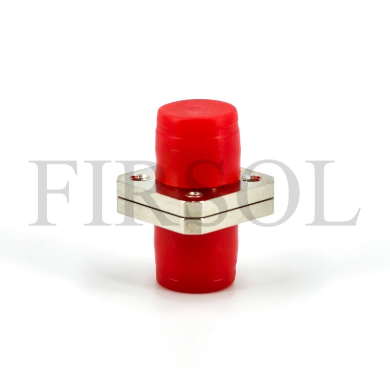 OS2 Single Mode Simplex FC/UPC To FC/UPC Square Solid Type Two Pieces Metal Fiber Adapter - image 2