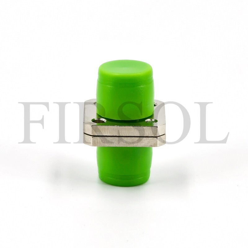 OS2 Single Mode Simplex FC/APC To FC/APC Square Solid Type Two Pieces Metal Fiber Adapter