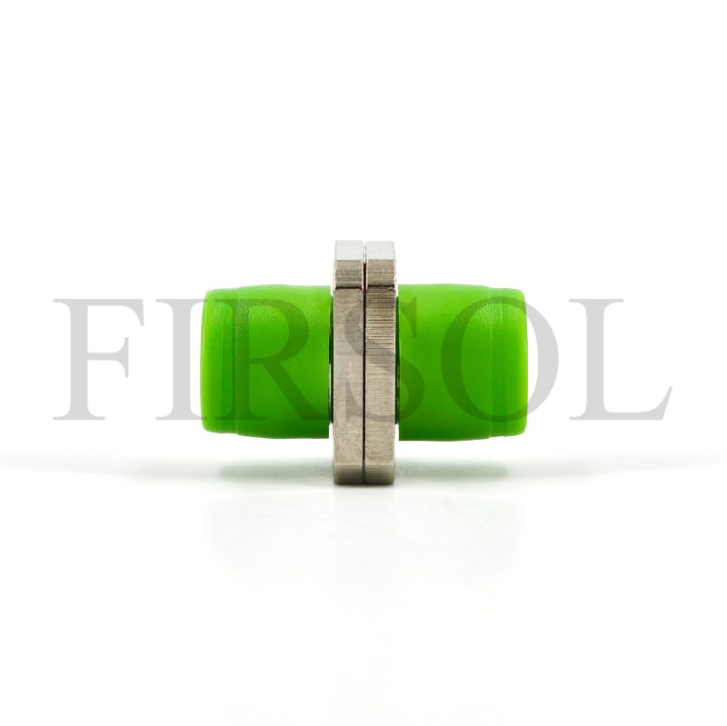 OS2 Single Mode Simplex FC/APC To FC/APC Square Solid Type Two Pieces Metal Fiber Adapter - image 4