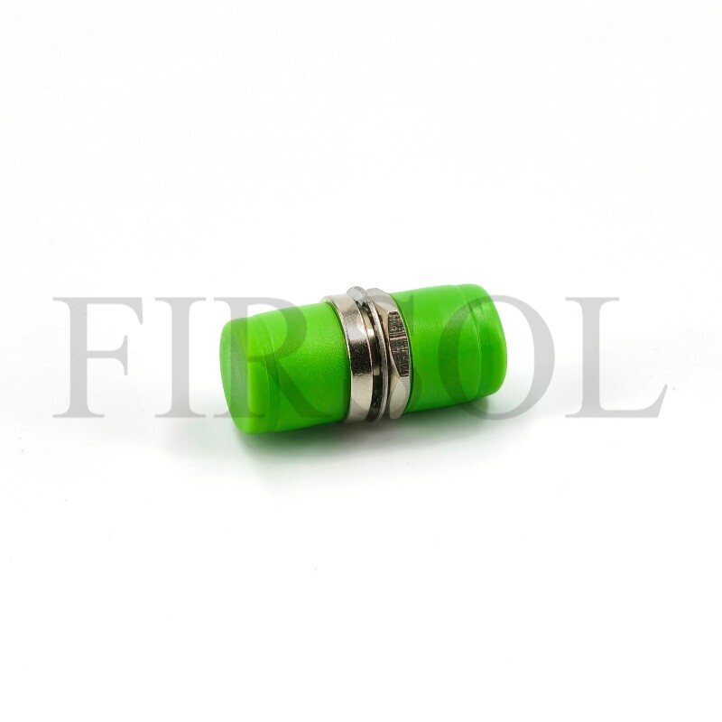 OS2 Single Mode Simplex FC/APC To FC/APC Small D Metal Fiber Adapter - image 2