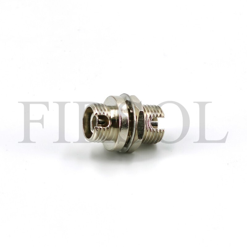 OS2 Single Mode Simplex FC/APC To FC/APC Small D Metal Fiber Adapter - image 3