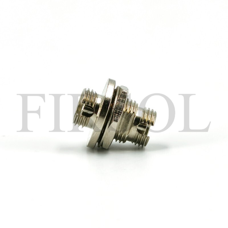 OS2 Single Mode Simplex FC/APC To FC/APC Big D Metal Fiber Adapter - image 3