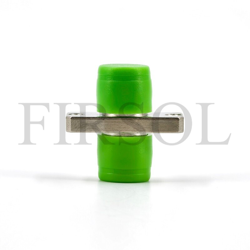 OS2 Single Mode Simplex FC/APC To FC/APC Rectangle One Piece Metal Fiber Adapter