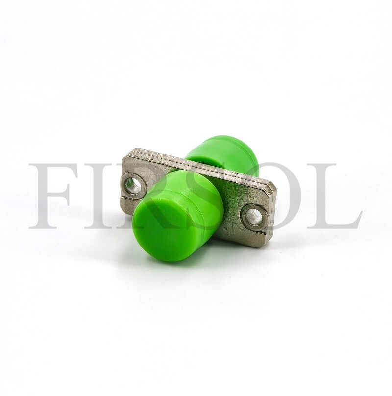 OS2 Single Mode Simplex FC/APC To FC/APC Rectangle Two Pieces Metal Fiber Adapter - image 2