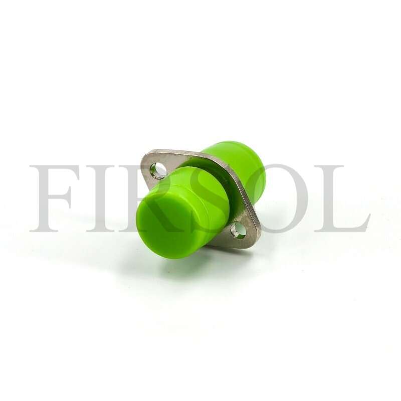 OS2 Single Mode Simplex FC/APC To FC/APC Metal Fiber Adapter With Oval Flange - image 2