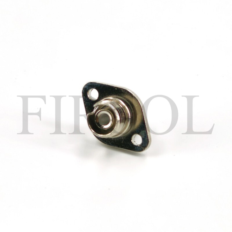 OS2 Single Mode Simplex FC/APC To FC/APC Metal Fiber Adapter With Oval Flange - image 3