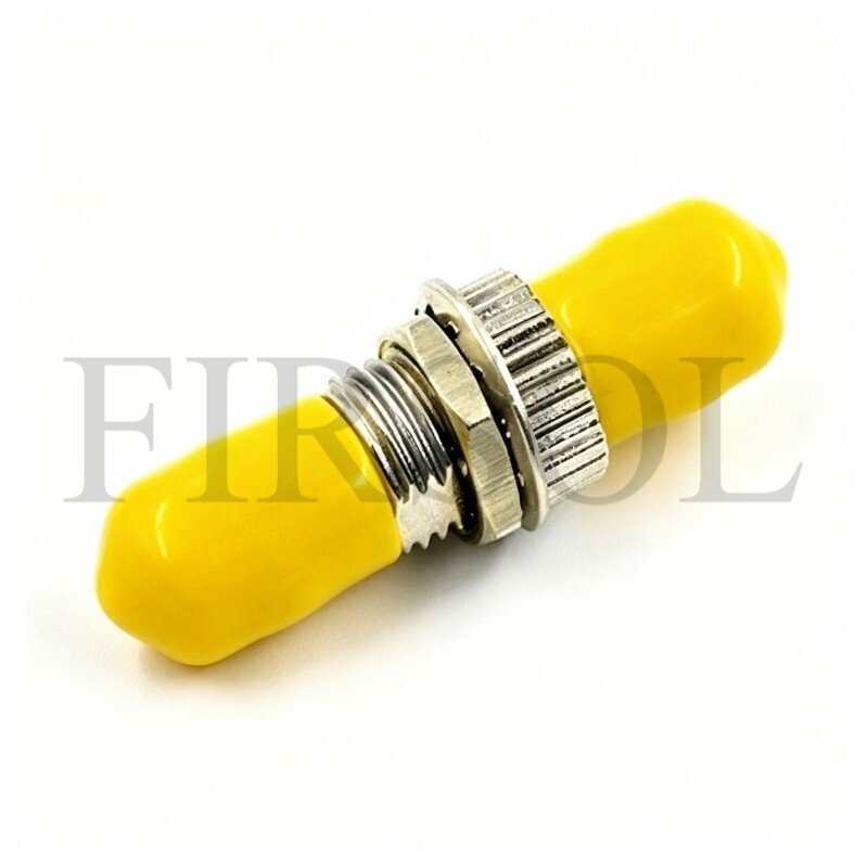 OS2 Single Mode Simplex ST/UPC To ST/UPC Metal Fiber Adapter - image 2