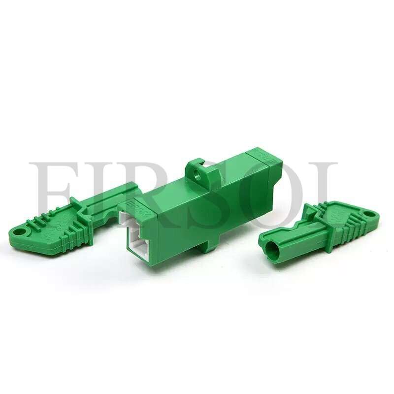 OS2 Single Mode Simplex E2000/APC To E2000/APC Fiber Adapter With Flange - image 2