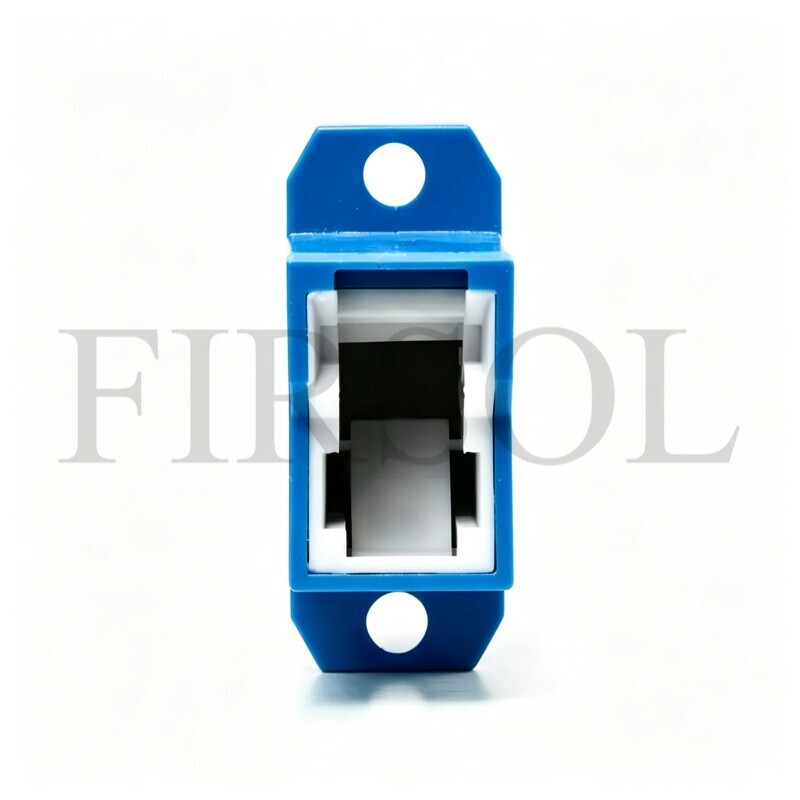 OS2 Single Mode Simplex E2000/UPC To E2000/UPC Fiber Adapter With Flange - image 3