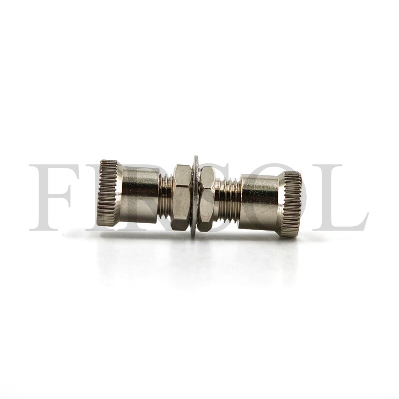 SMA905 To SMA905 Metal Fiber Adapter Without Flange - image 2