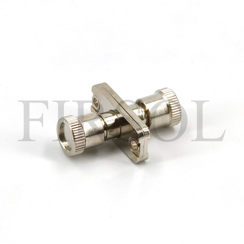 SMA905 To SMA905 Metal Fiber Adapter With Flange