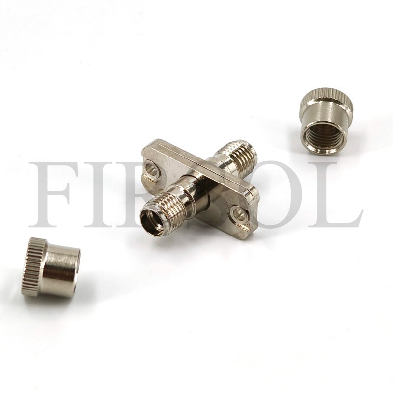SMA905 To SMA905 Metal Fiber Adapter With Flange - image 3