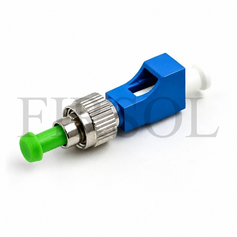 OS2 Single Mode Simplex LC/UPC Female To FC/APC Male Hybrid Fiber Adapter