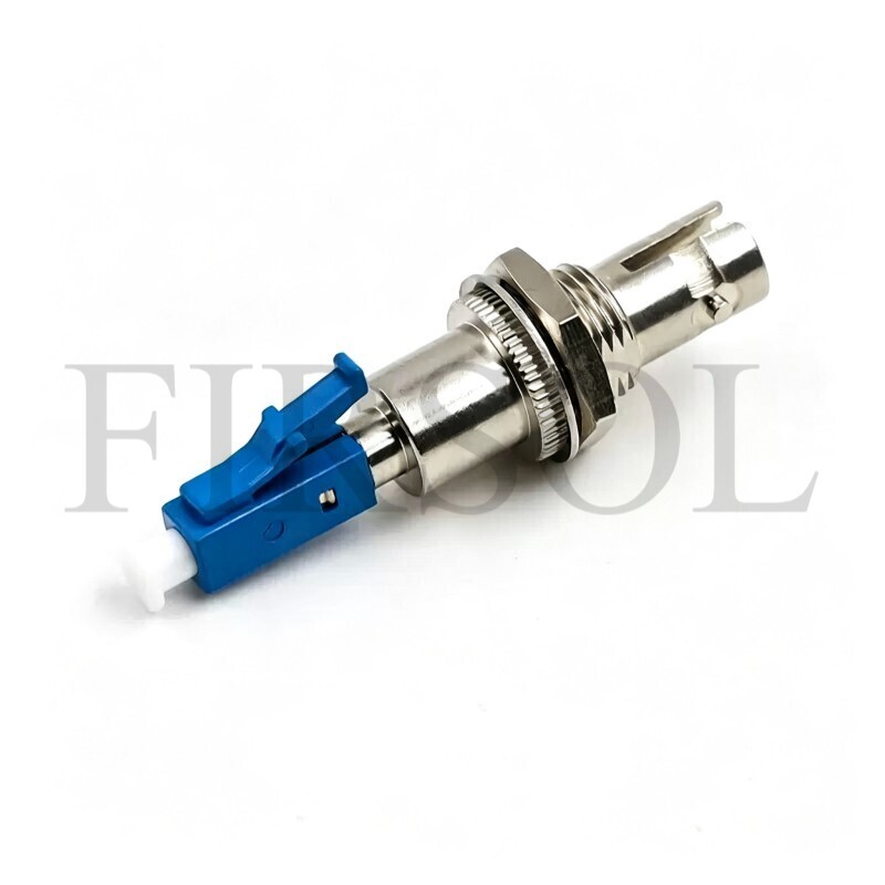 OS2 Single Mode Simplex ST/UPC Female To LC/UPC Male Hybrid Fiber Adapter
