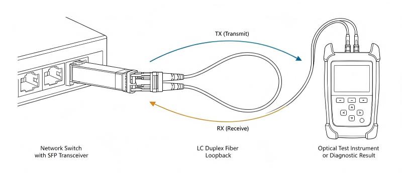 What Is a Fiber Loopback Module? Types, Specs & How to Choose - How a Fiber Loopback Module Works