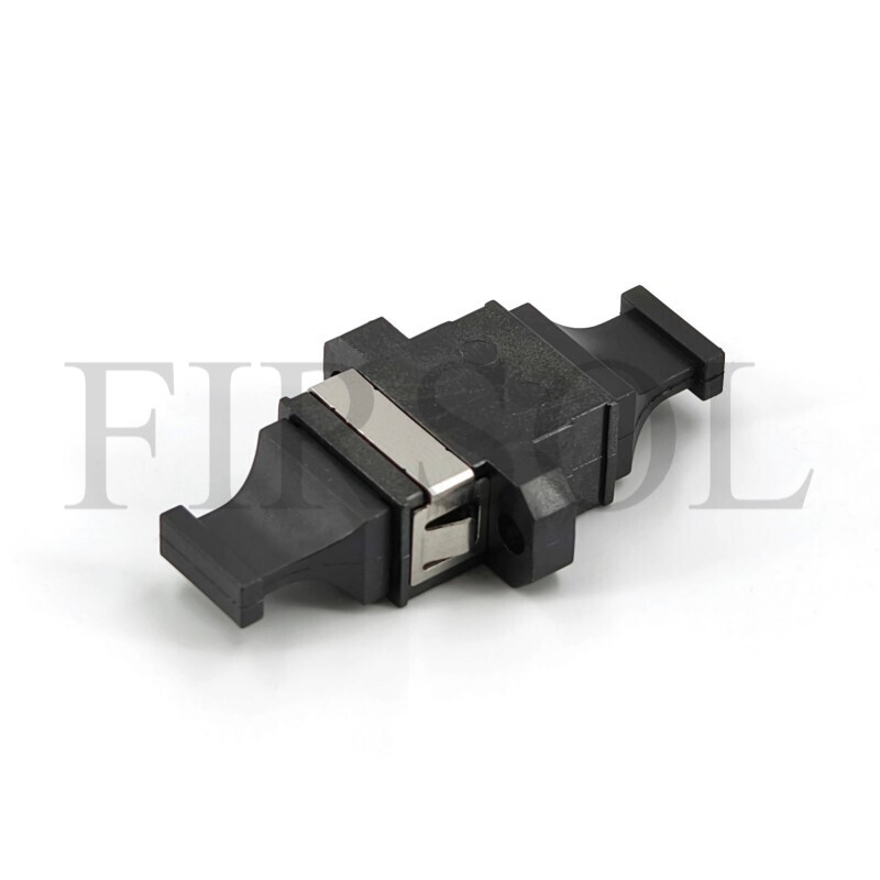 16 Fibers MPO To MPO Fiber Adapter With Flange