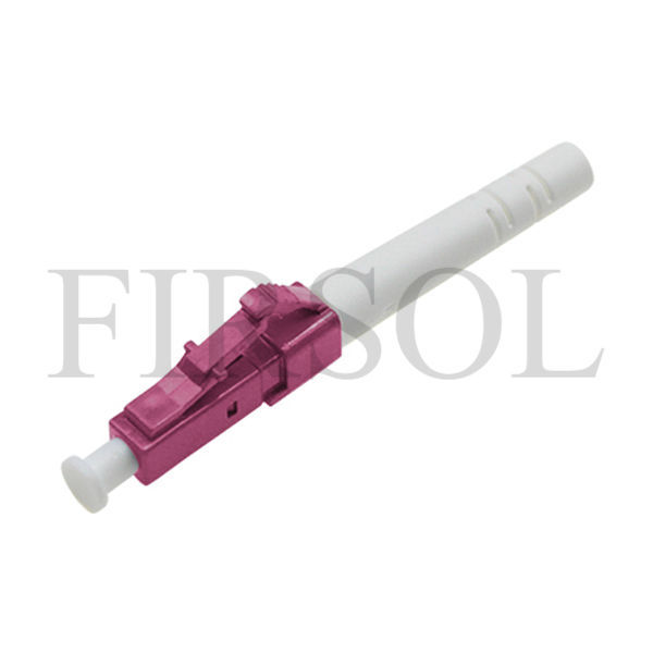 OM4 Multimode Simplex LC/UPC 3.0mm Boot Fiber Connector Components