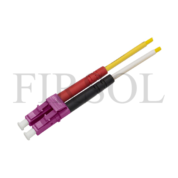 OM4 Multimode Duplex LC/UPC 2.0mm Boot Fiber Connector Components