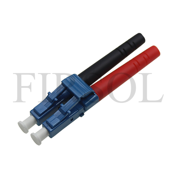 OS2 Single Mode Duplex LC/UPC 3.0mm Boot Fiber Connector Components
