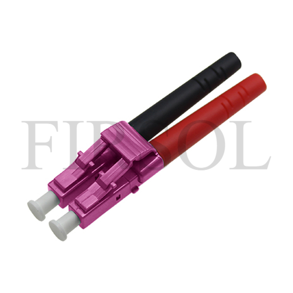 OM4 Multimode Duplex LC/UPC 3.0mm Boot Fiber Connector Components
