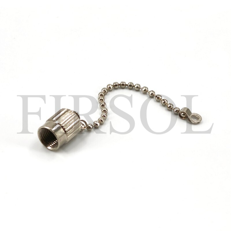 Metal Dust Cap With Chain For FC Fiber Adapter