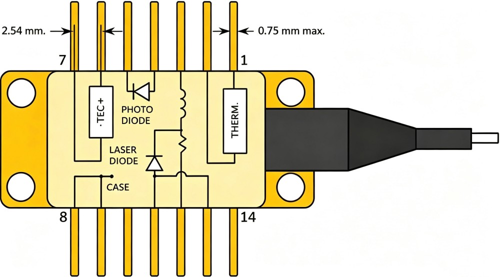 DFB 14-Pin Butterfly Laser Diodes: Working Principle, Key Specifications, and Selection Guide - Why Use a 14 Pin Butterfly Package