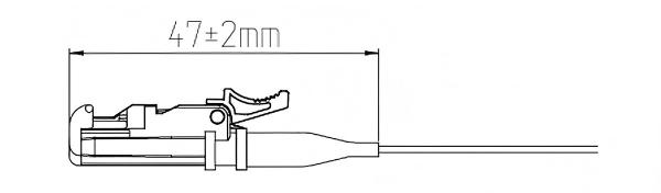 E2000 0.9mm Boot Fiber Connector Dimensions