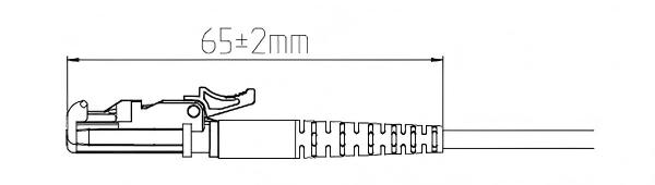 E2000 2.0mm Boot Fiber Connector Dimensions