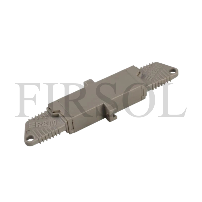 E2000/UPC To E2000/UPC OM2 Multimode Simplex Fiber Adapter With Flange