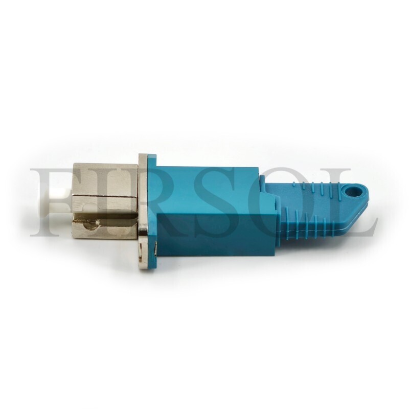 E2000/UPC Female To LC/UPC Female OS2 Single Mode Simplex Hybrid Fiber Adapter With Flange - image 3