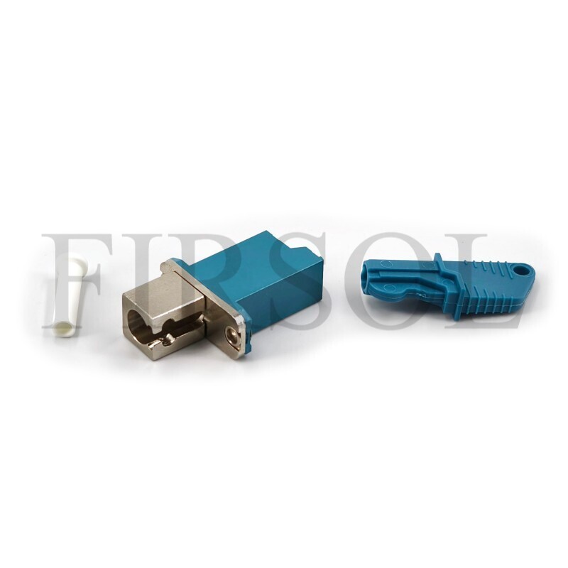 E2000/UPC Female To LC/UPC Female OS2 Single Mode Simplex Hybrid Fiber Adapter With Flange - image 4
