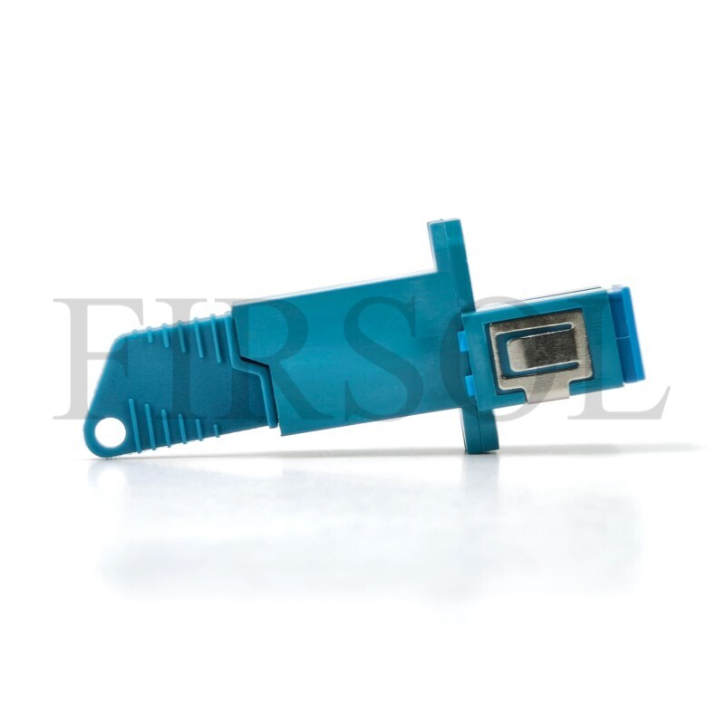 E2000/UPC Female To SC/UPC Female OS2 Single Mode Simplex Hybrid Fiber Adapter With Flange - image 3