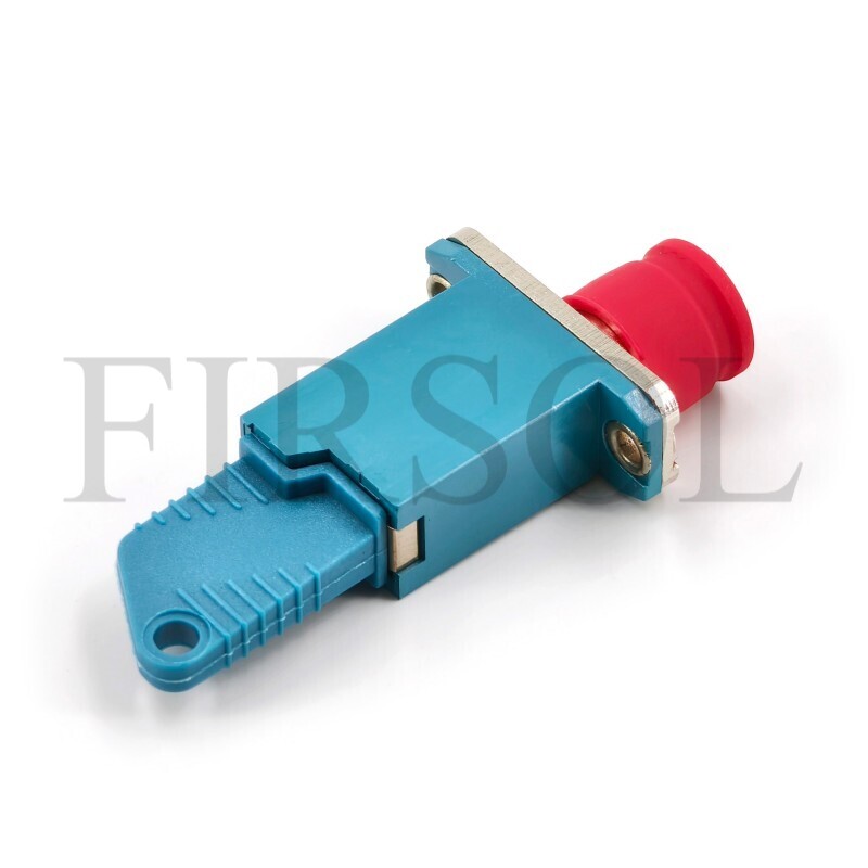 E2000/UPC Female To FC/UPC Female OS2 Single Mode Simplex Hybrid Fiber Adapter With Flange - image 2