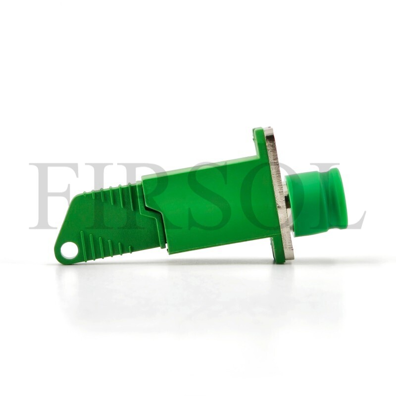 E2000/APC Female To FC/APC Female OS2 Single Mode Simplex Hybrid Fiber Adapter With Flange - image 3