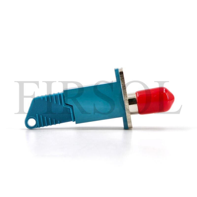 E2000/UPC Female To ST/UPC Female OS2 Single Mode Simplex Hybrid Fiber Adapter With Flange - image 3